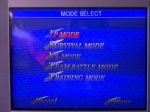 Gaming sessions 22 November 2009 - Sega Saturn, Fighters Megamix, Mode select