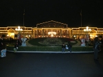 Day 14 - Disneyland entrance at night