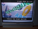 Sega Mega Drive running in component video, Mega CD screen